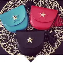 10 шт., Детская сумка для девочек с кисточками и звездами, сумка-мессенджер, дорожные сумки, кошелек