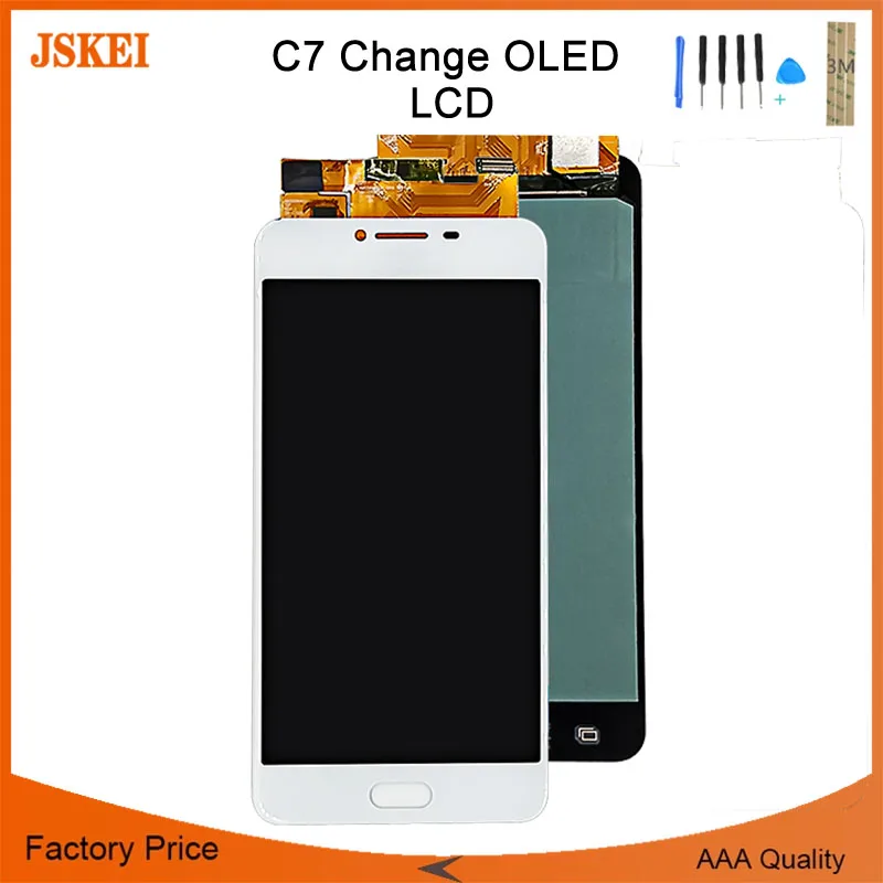 

For Samsung For Galaxy C7 C7000 LCD Display with Touch Screen Digitizer Assembly Replace For Samsung C7 Screen 5.7'' Change OLED