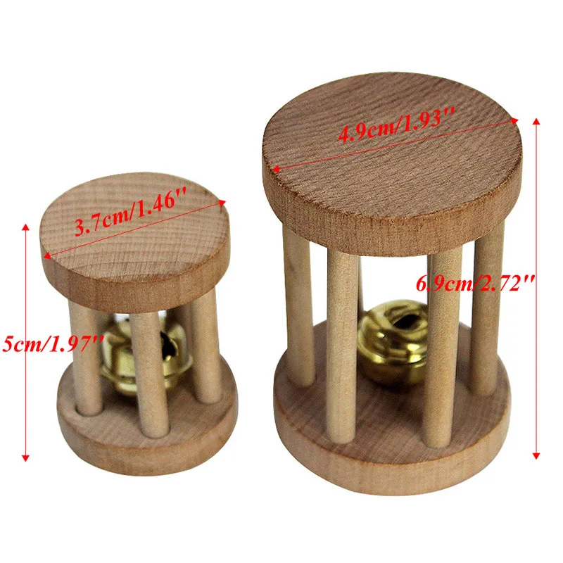 Натуральное дерево Одноколесный велосипед гантели колокольчик ролик жевательные игрушки для домашних животных кроликов хомяков крыс