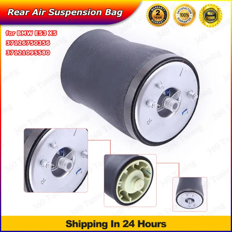 2x Rear Air Suspension Spring Bag For 2000-2006 BMW X5 E53 Sport Air Strut Shock