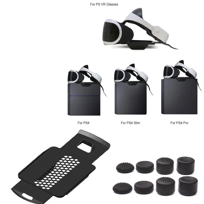 

PS VR Glasses Tray Holder Support Stand Bracket Base Storage Slide to Fix For Sony Playstation 4 ,PS4 Pro,PS4 Slim Portable