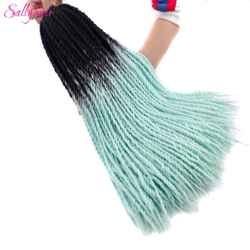 Sallyhair 24 дюйма 20 прядей сенегалские плетеные косички для наращивания