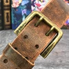 Super Wide 4.3CM Double Pin Belt Buckle 130CM-138CM Long Belt Luxury Thick Leather Belt Men Ceinture Homme Jeans Belt  MBT0018 ► Photo 1/6