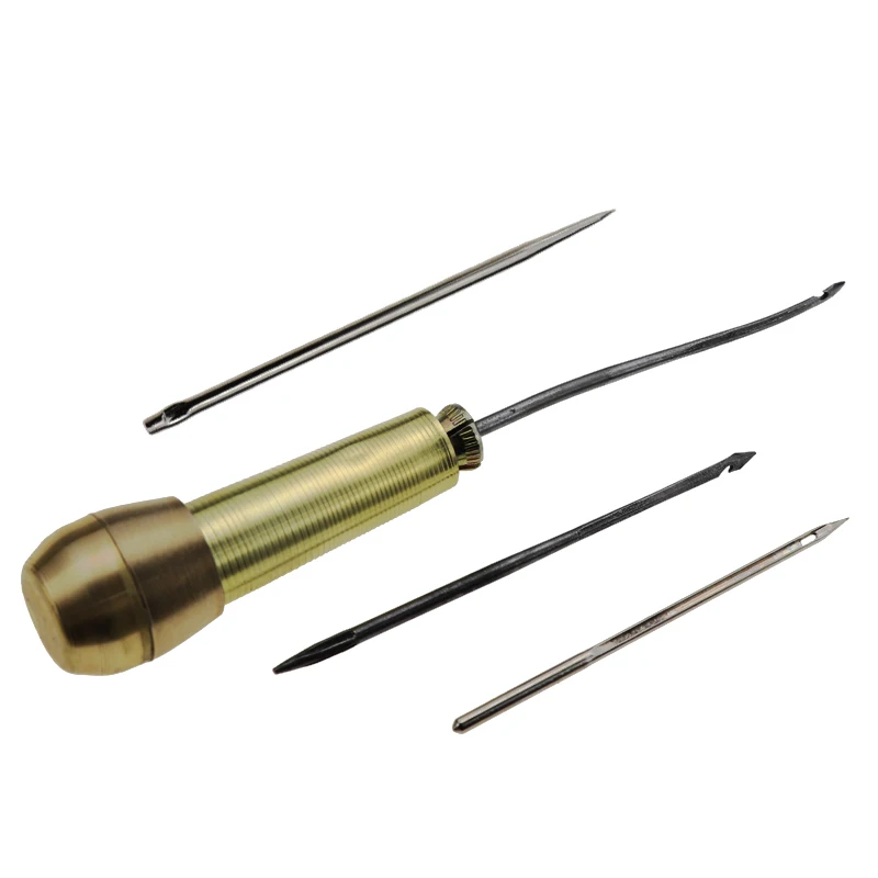 

Canvas Leather Sewing Shoes Repair Tool Sets Awl Hand Stitching Taper Leathercraft Needle Tool Kit Leather Craft Sewing Supplies
