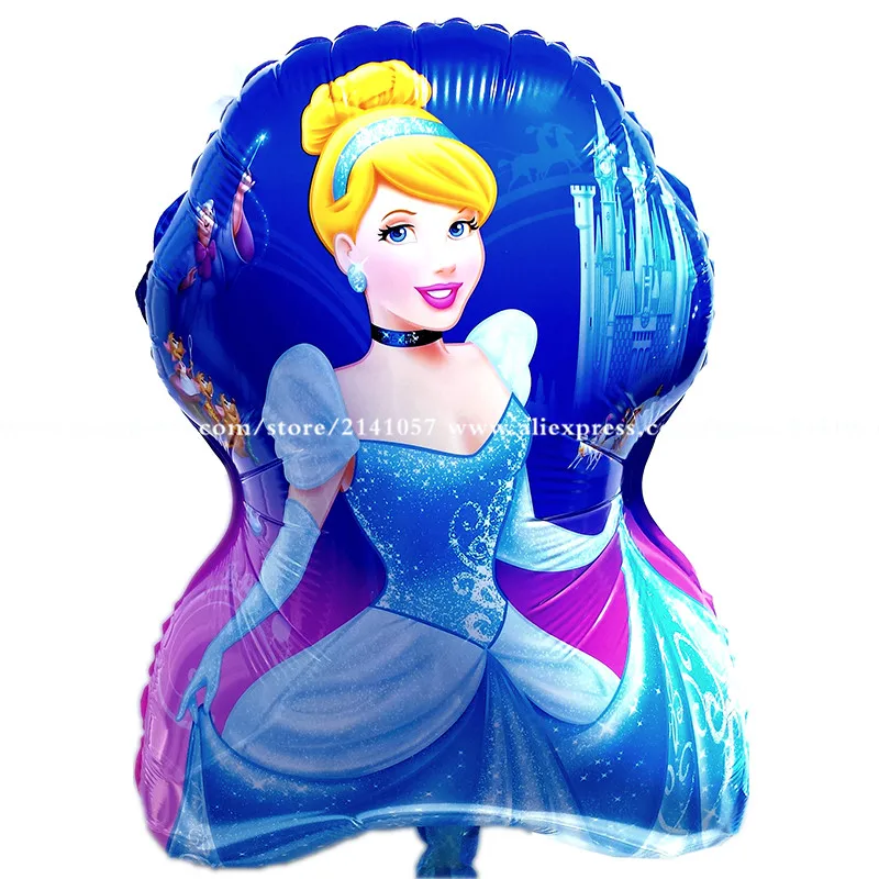 New Arrival 10pcs/lot shape princess foil balloon cinderella mylar ballon high quality princess