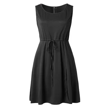 

CHAMSGEND 2019 New Belt Polyester Ladies Fashion Pregnant Nursing Maternity Sleeveless Women Breastfeeding Maternity Dress P30