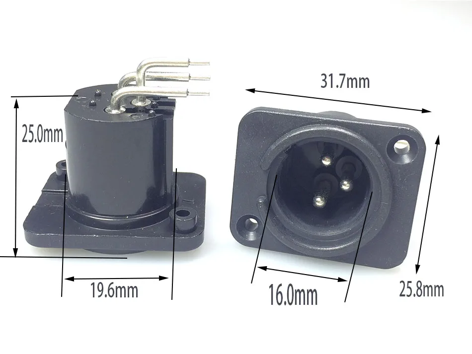 Right Angle XLR Male Connector (6)