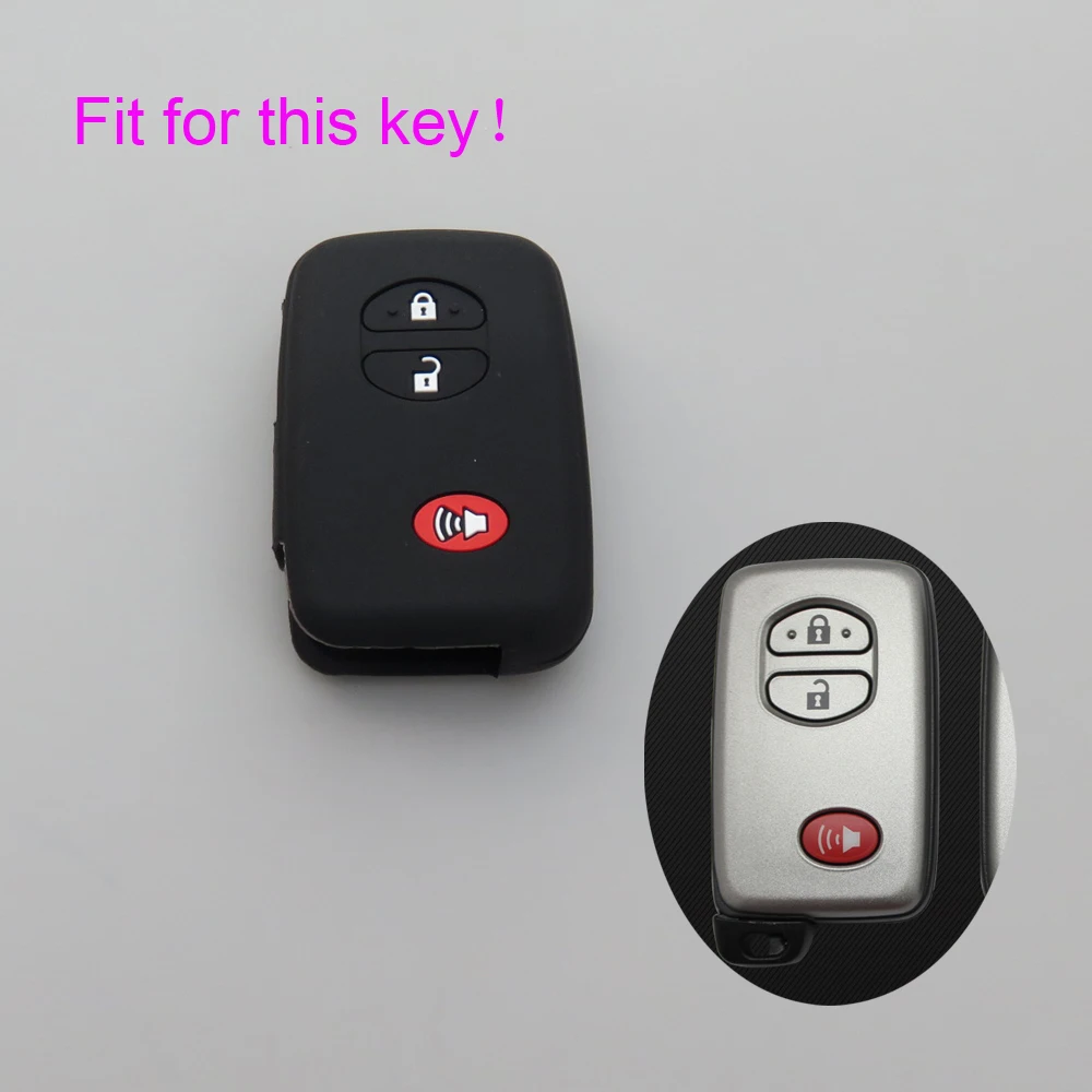Xinyuexin силиконовый чехол для автомобильного ключа Toyota Highlander Prado Crown Land Cruiser Prius Vitz