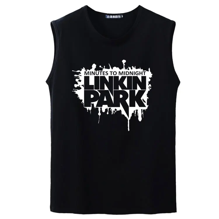 Модный мужской linkin park музыкальный концертный Бодибилдинг Топ без рукавов майка