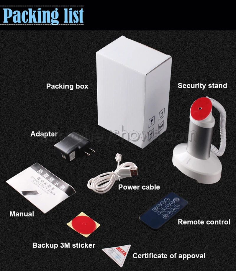 Packing list