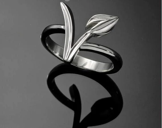 Вегетарианство символическое веганское кольцо Gegetarian подарок простой стиль Свадьба подружки невесты день рождения ювелирные изделия для женщин YLQ0651