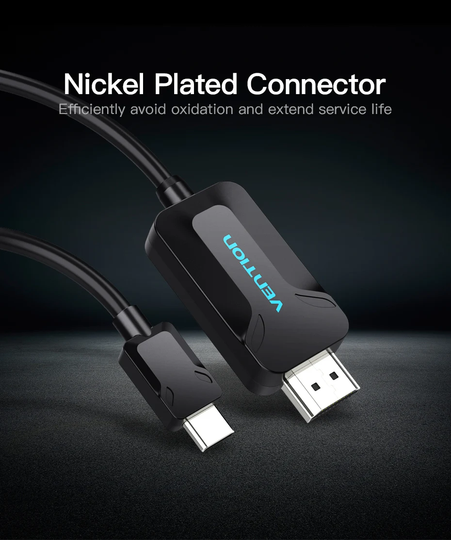 Vention USB C к Hdmi кабель Поддержка 4K* 2K для Macbook Google Pixel samsung S8 type-c к HDMI 1,8 M USB 3,1 type c к Hdmi адаптер