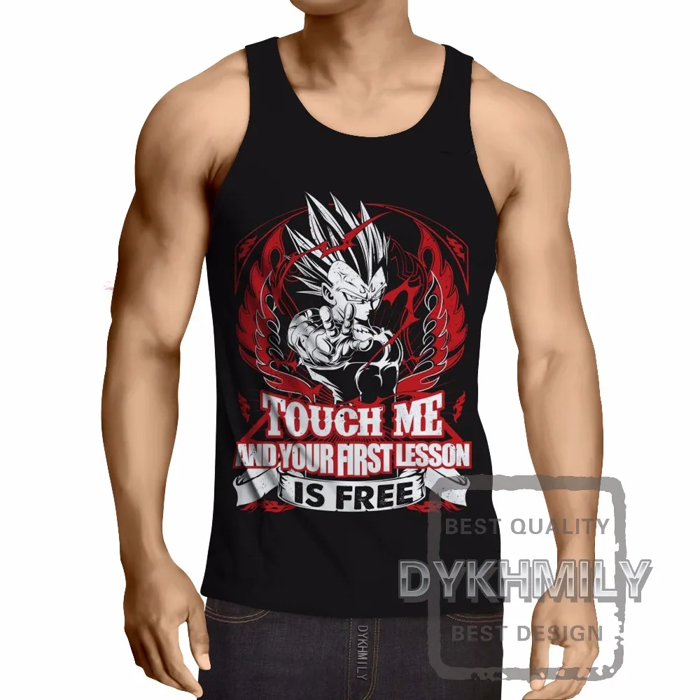 

Dragon Ball Z Costume Mens Tank Top 3d Print Super Saiyan Goku Sleeveless Bodybuilding Fitness Debardeur Musculation Homme