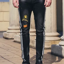 FANZHUAN,, новинка, тонкие мужские эластичные штаны на молнии, модные джинсы, джинсовые брюки 928010