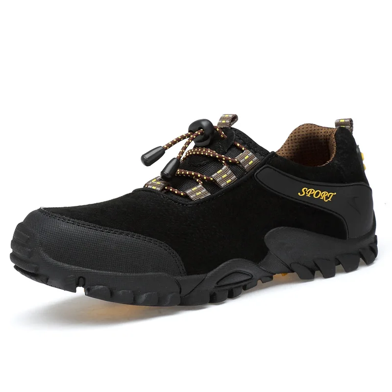 

Mr Smile Pig Suede Lace-up Sport Casual Outdoor Climbing Shoes Men Leather Walking Shoe Men Sneakers Chaussure