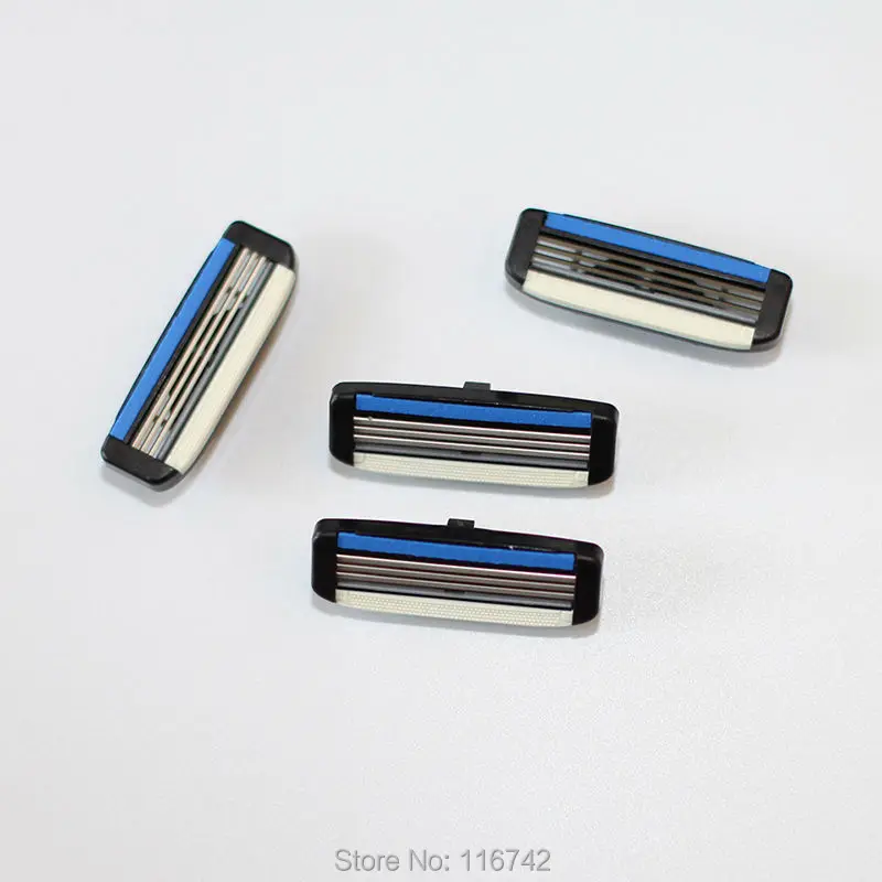 High quality 4pcs/lot new razor Replacement 3 blades razor Blades