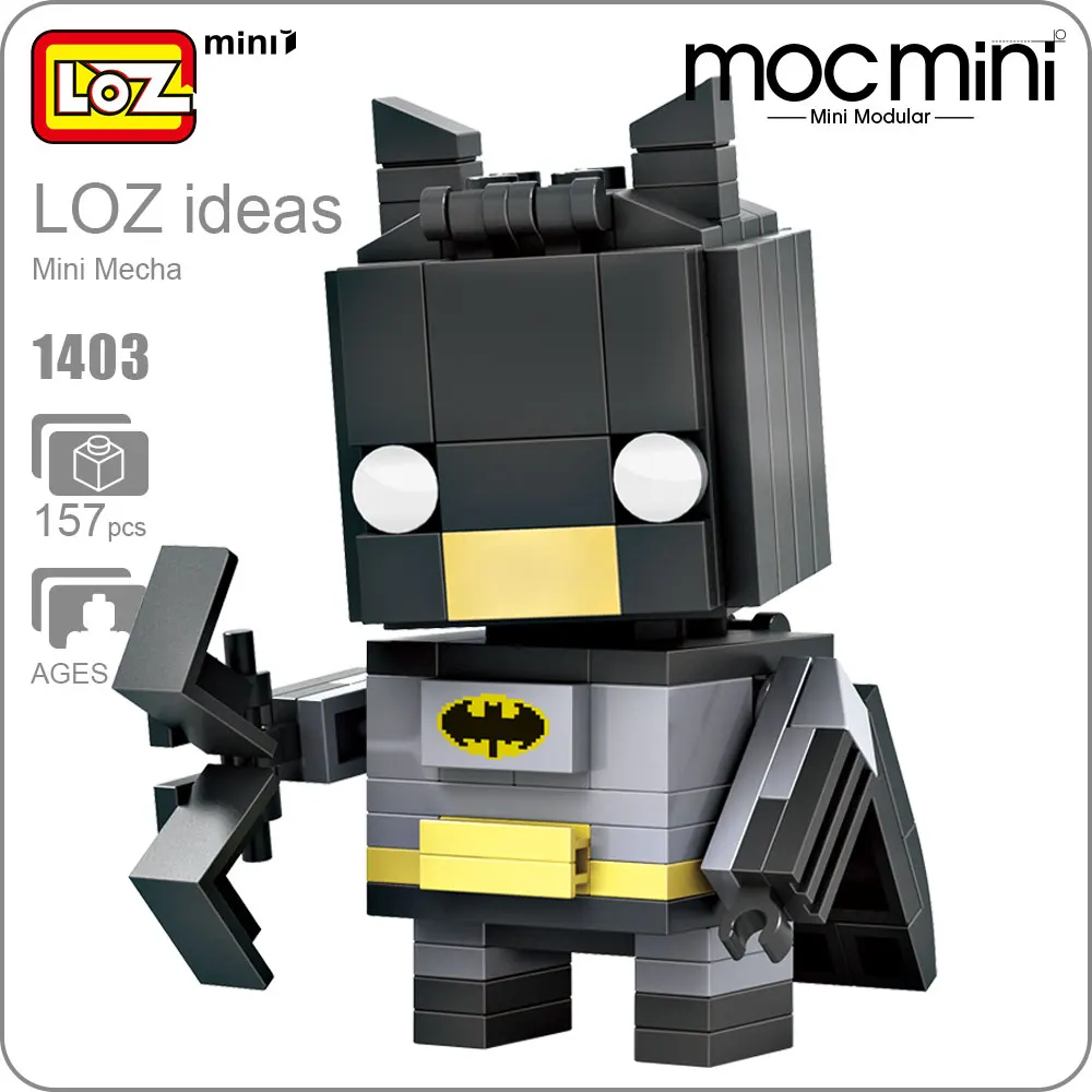 LOZ ideas Mini Block Mecha Superhero Bricks Action Figure Dolls font b Toy b font Building
