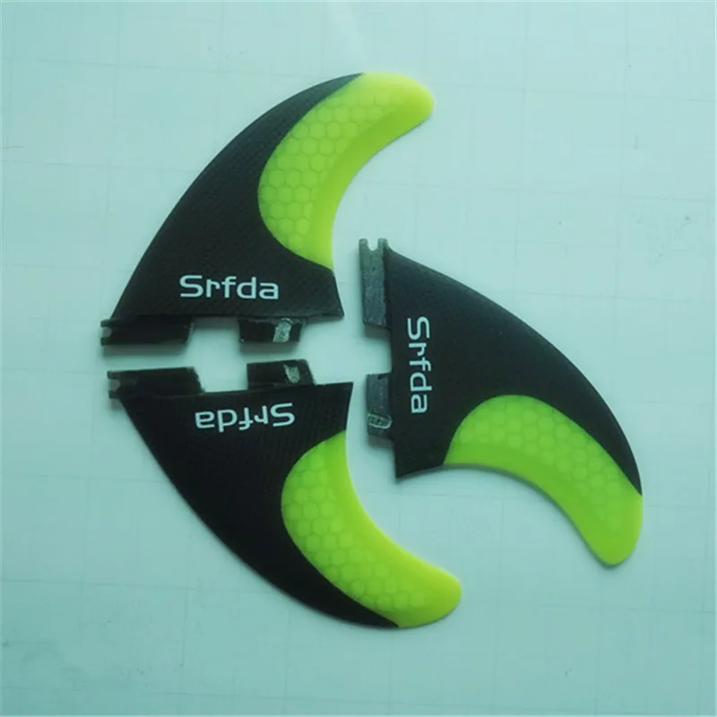 Srfda доски для серфинга Подруливающее установить синий FCS II G5 Новый Surf fin Скег fiberglass with Carbon плавники Размер M синий и красный цвета желтый