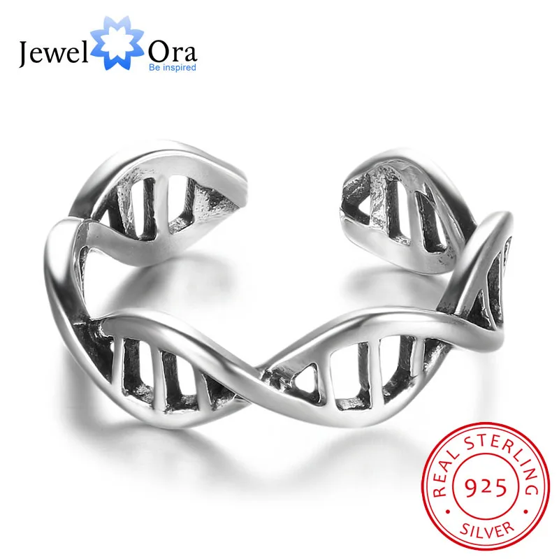

Genuine 925 Sterling Silver Rings For Women Unique Wave Open Cuff Adjustable Fashionable Ring Jewelry(JewelOra RI102724)
