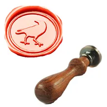 Винтаж Симпатичные Орел индивидуальный логотип свадебные приглашения Воск уплотнительное штамп палисандр ручки комплект