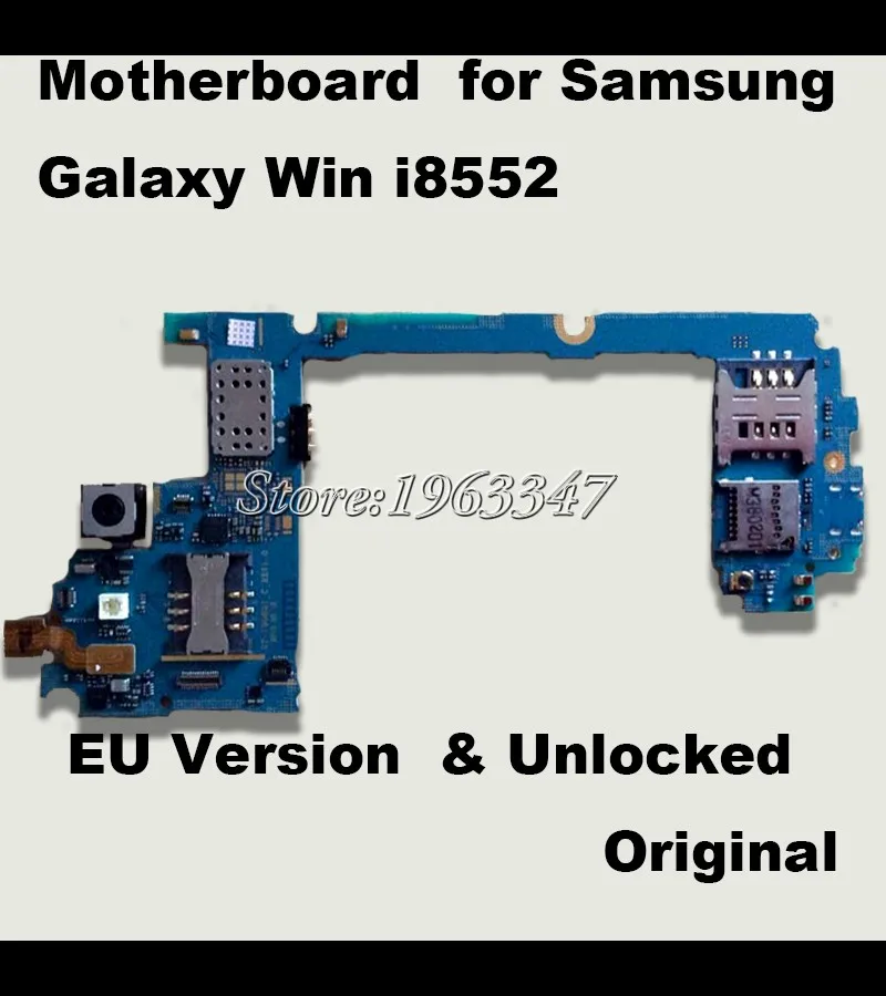 High quality Original Whole Completed Mainboard For Samaung Galaxy Win i8552 Motherboard Unlocked With Full Chips