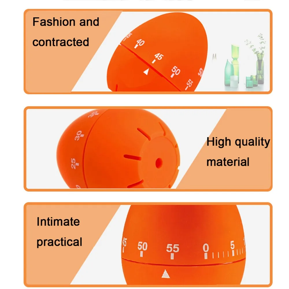 Оранжевый яйцо Кухня Пособия по кулинарии обратного отсчета Механическая сигнализация Нержавеющая сталь Новый