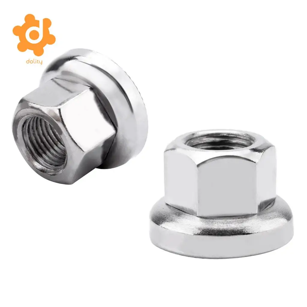 2Pcs Durable Track Wheel Nuts Bicycle BMX Fixie M10 Axle Screws for Rear Hub