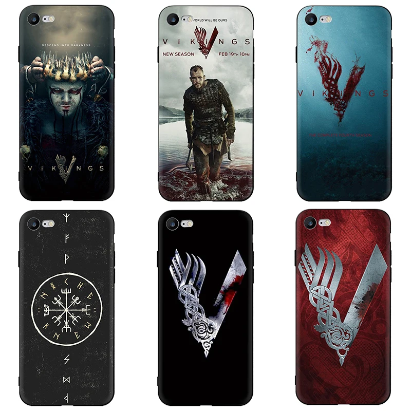 Мягкий силиконовый чехол для телефона из ТПУ серии Vikings iphone 5 5S SE 2020 6 6s 7 8 plus X XR XS 11 12