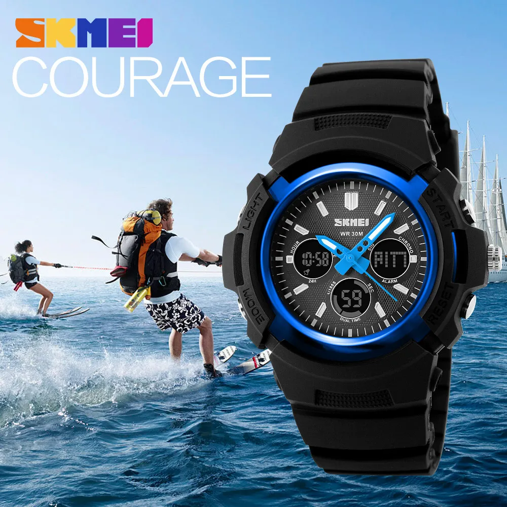 SKMEI Men s Sports Watch Shock Resistant Camping Luxury Digital Waterproof LED Wristwatch