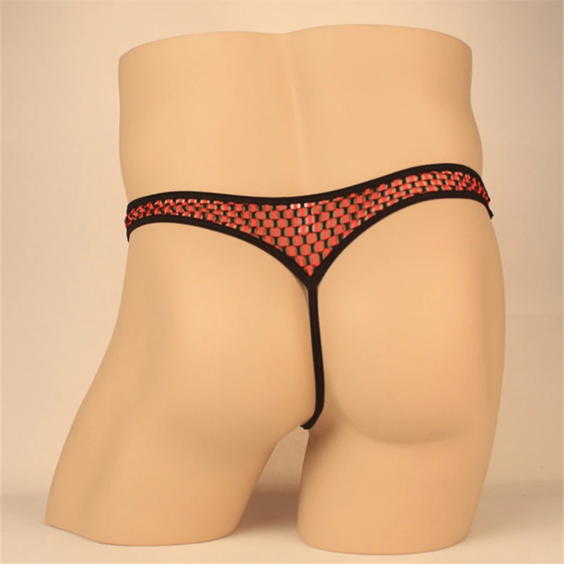 Breathable Mesh Briefs Men Sexy Underwear Jockstraps G Strings And Thongs Men Erotic Panties Perspective Gay Panties Mens Thongs (11)