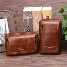 Золотой коралловый пояс Сумка из натуральной кожи поясная сумка модный чехол для телефона мужские карманы на ремне универсальный кошелек для монет bolsa Новинка