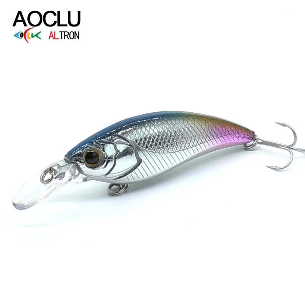 Aoclu-Deep Diver Affondante, Hard Bait, Minnow, Sensibile Al Più Leggero, Twitch Of Tip, Bilanciamento Del Peso Magnetico, Gancio Vmc, 60Mm, 7.4G