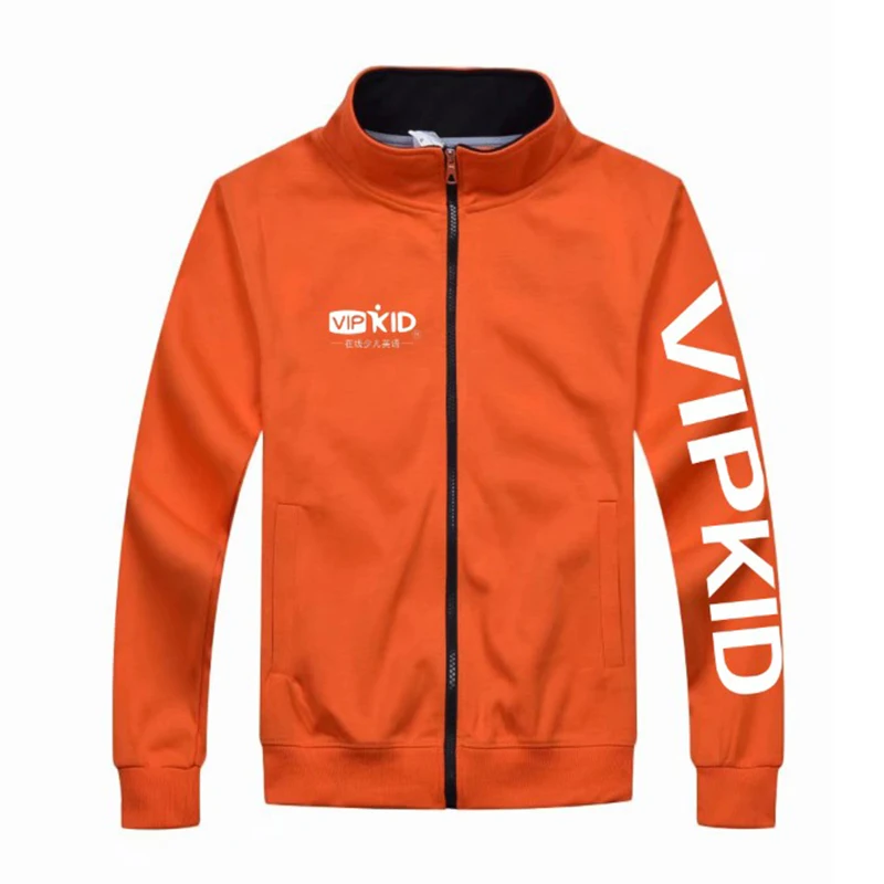 

Autumn Spring Vipkid Teacher Dino Zipper Up Jacket Sweatshirts For Men Or Women Overcoat
