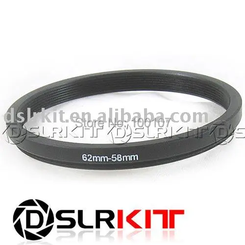STEP DOWN ADAPTER 62MM-58MM STEPPING RING 62MM TO 58MM 62-58 FILTER ADAPTOR 