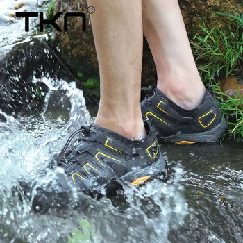 

TKN 2019 Men Outdoor Sneakers Breathable Men's Hiking Shoes Man Sports Outdoor Climbing SandalsSummer Trekking Water Shoes