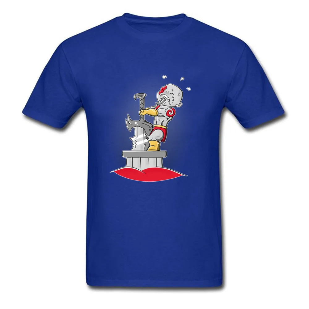 Spartan Sword Problem Street Tops Shirt for Students 100% Cotton Fabric Mother Day O Neck T Shirts 3D Printed Tee-Shirt Cute Spartan Sword Problem blue