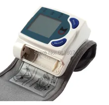Hotseller 1PCS Digital LCD Wrist Cuff Arm Blood Pressure Monitor Heart Beat Meter Machine