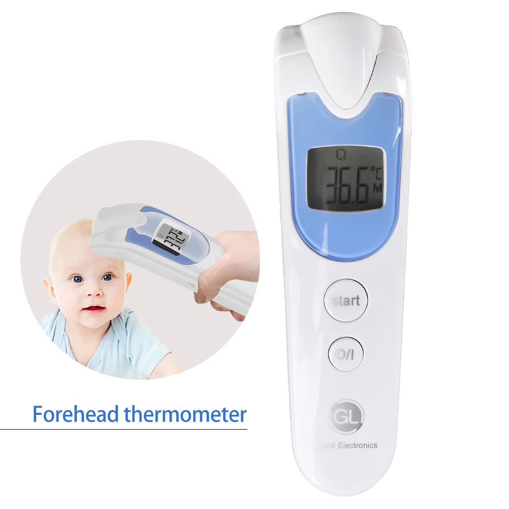 GL Electronic Digital Thermometer Infrared Baby Adult Forehead Non-contact Infrared Thermometer LCD