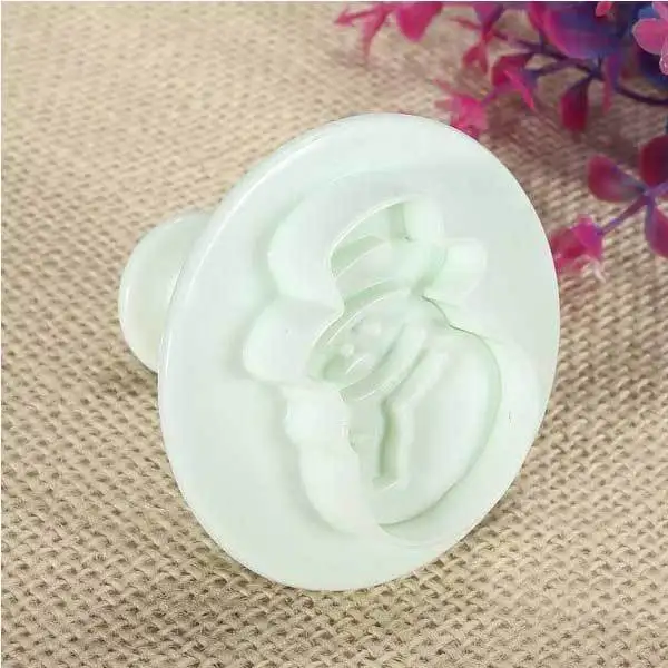 BuyGenton 3PCS Xmas Snowman Cake Cutter Fondant Cookies Icing Plunger Mold |