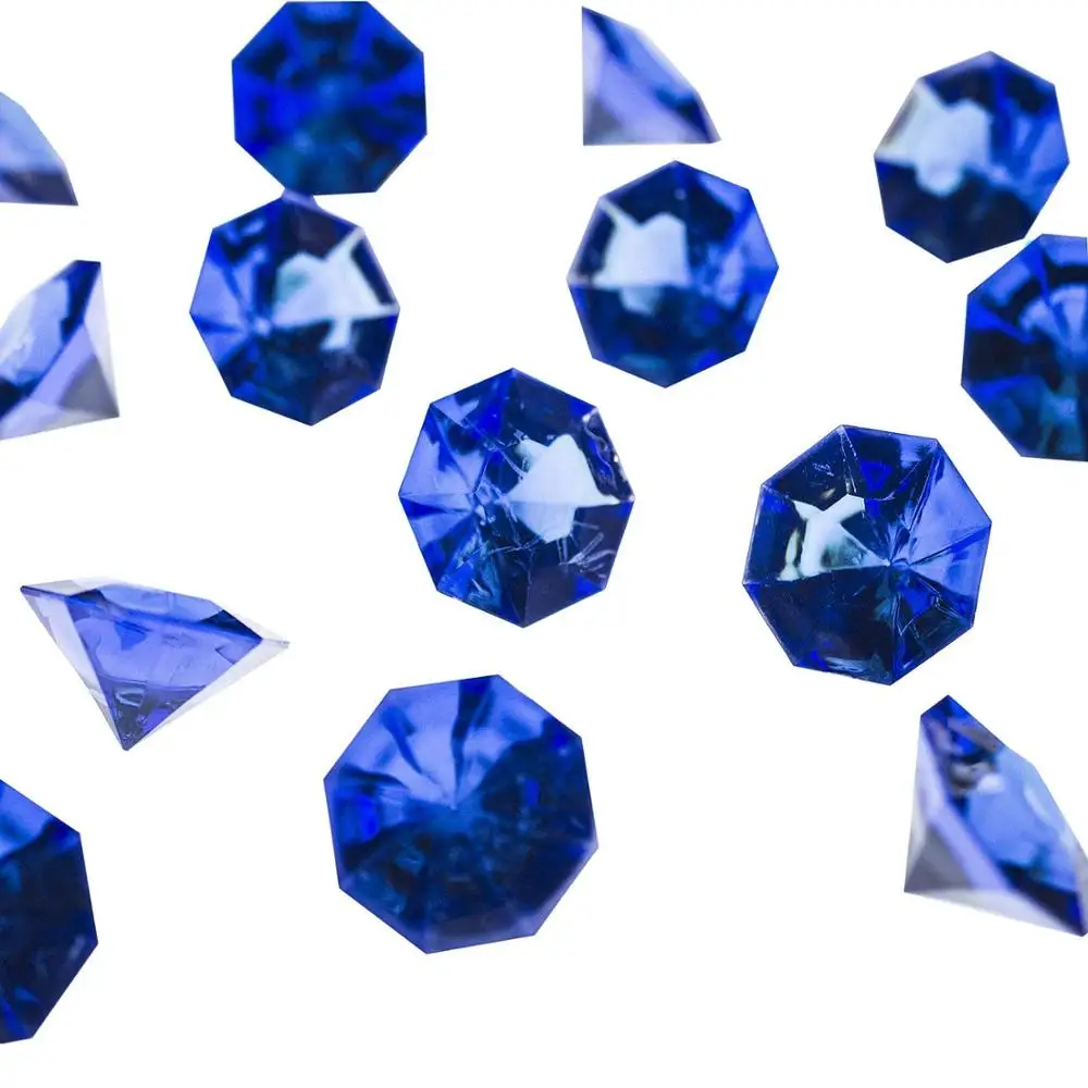 32 мм 35 шт Акриловые цветные искусственные круглые алмазные кристаллы драгоценные камни для Разбрасыватели конфетти для стола, Ваза Наполнители, свадьба, искусство и ремесла - Цвет: Royal Blue