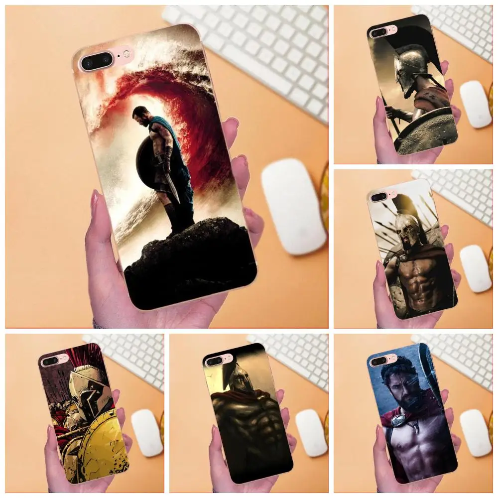 Горячая фильм король Leonidas из 300 ТПУ печати телефон для Galaxy A3 A5 A7 On5 On7 2015 2016 2017 Grand Alpha