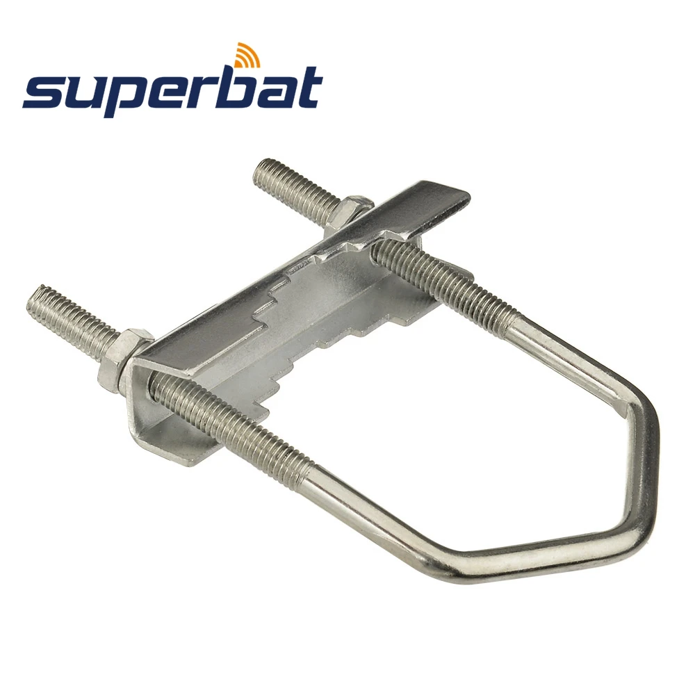 Superbat U 볼트 클램프, 넓은 마스트 클램프, 지지대 브래킷, 마스트 파이프 브래킷 연결 어셈블리, 3.9 하이 x 2.36