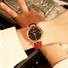 Luxury Brand Women Watches 2018 Fashion Casual Rhinestone Leather Quartz Watch Analog Ladies Dress Watch Relogio Feminino Clock