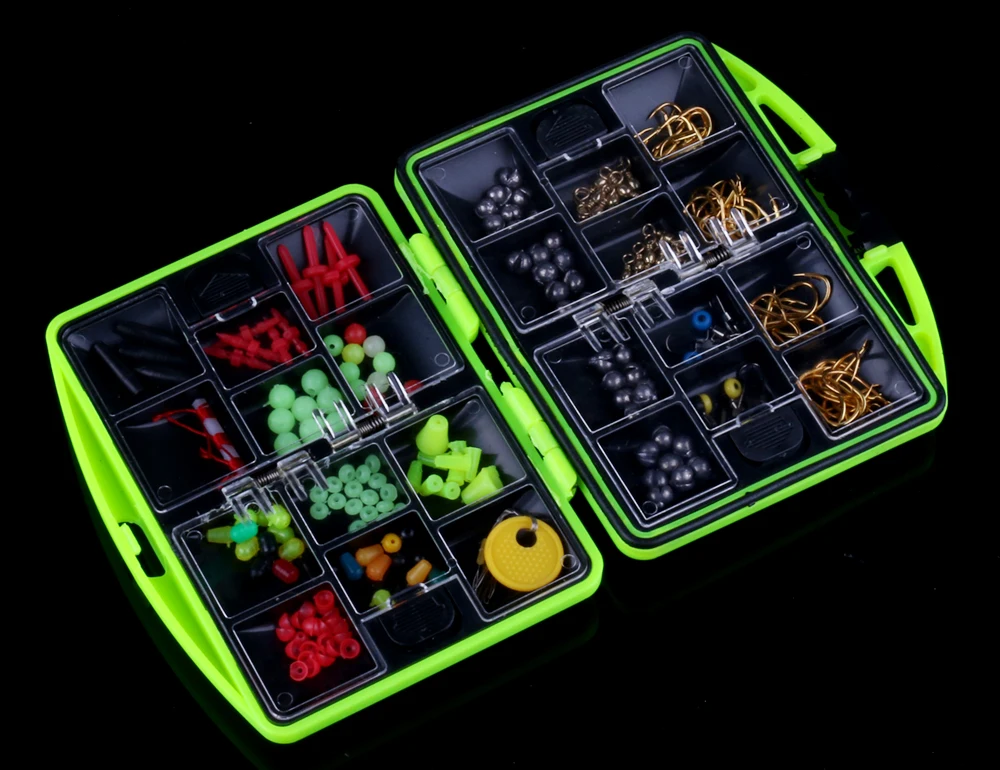 

Fishing Accessories Fishing Tackle Box Space Bean Connector Guide Ring Parts Swivel Hooks Fish Float