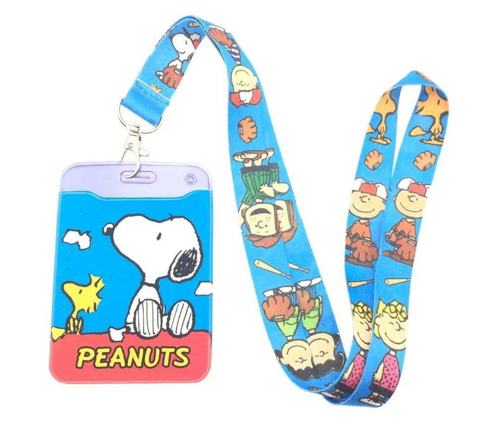 

1 pcs anime dog pvc Lanyard Key Chains Card Holders Bank Card Neck Strap Card Bus ID Holders
