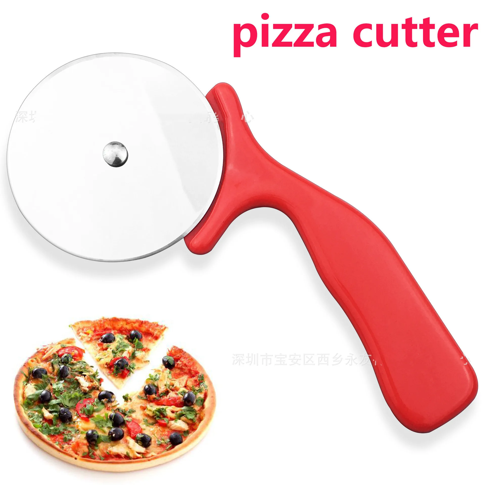 

New Stainless Steel Cutter Pizza Knife Cake Tools Pizza Wheels Scissors Ideal for Pies Waffles and Dough Cookies in kitchen