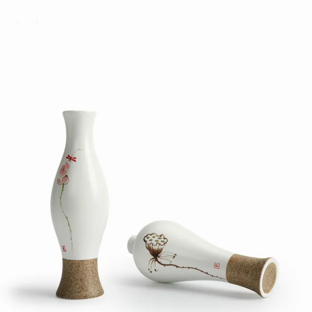 Antique Ceramic Wedding Decorative Vase Modern White Antique Ceramic Wedding Decorative Vase Modern White Artificial Flower Table Top Small Home
