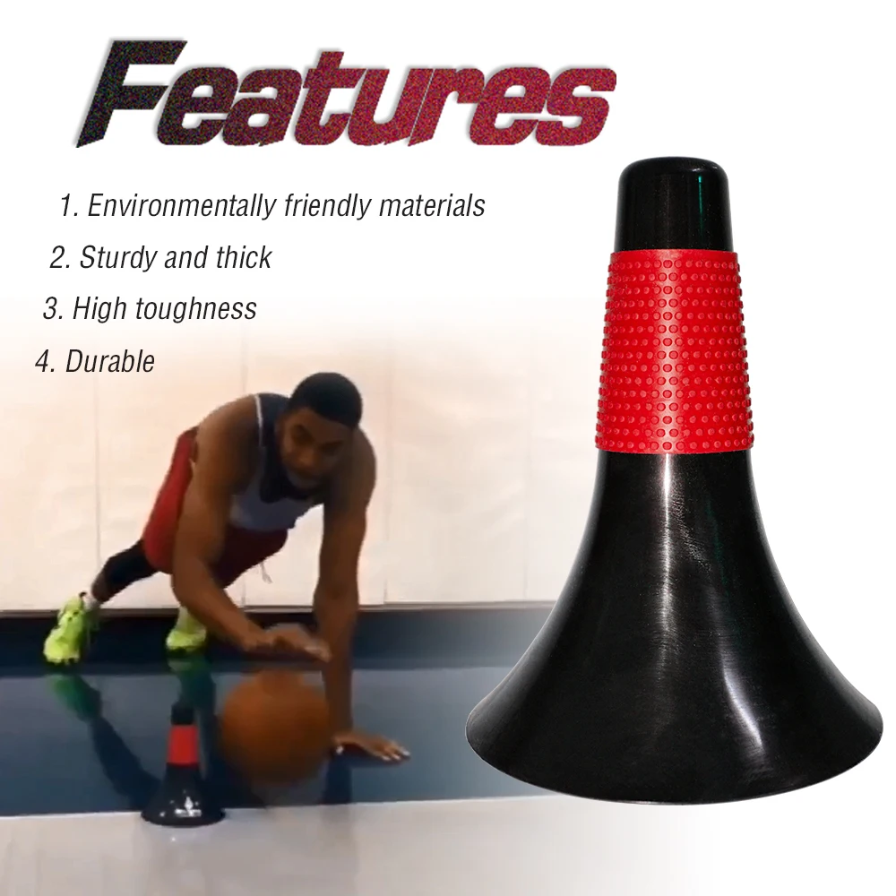 

9 Inch Sport Training Cone Basketball Cones Soccer Cones PVC Marker Cones Barrier Bucket For Indoor Training Equipment