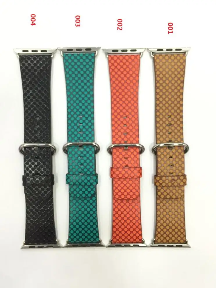 

Fashion Leather Colorful Watchband for Apple Watch 38mm/42mm Band Case Strap Watch Band with Adapters
