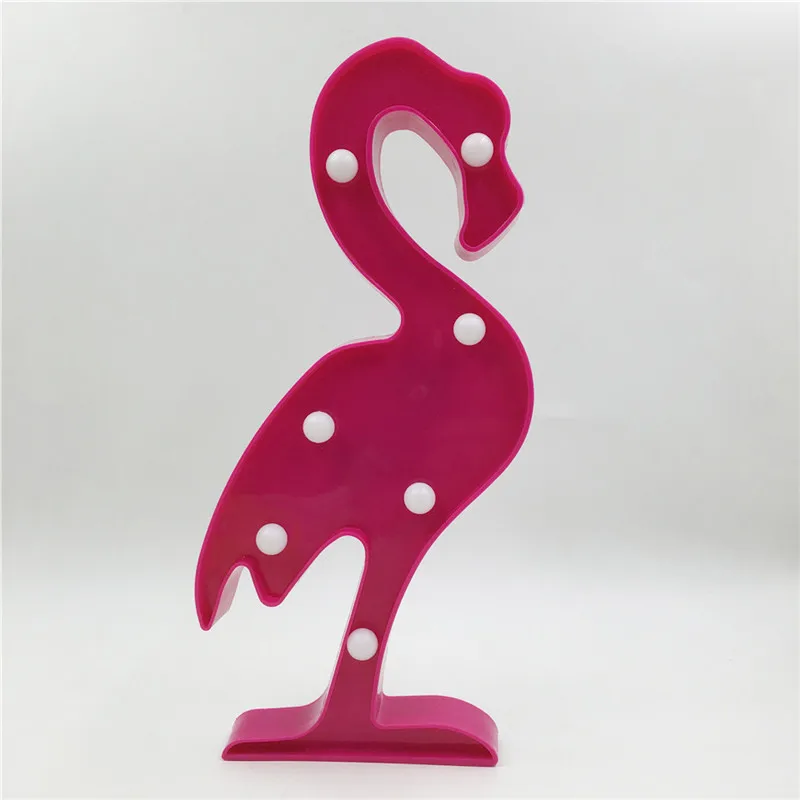 Горячая 3D Фламинго с Микки-Маусом кактус ананас Форма ночной Светильник AA Батарея приведенный в действие Портативный дома Свадебные украшения настольная лампа - Испускаемый цвет: Flamingo